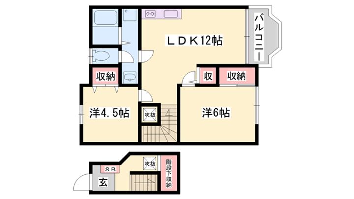 バーリーグリフィンF2201の間取り