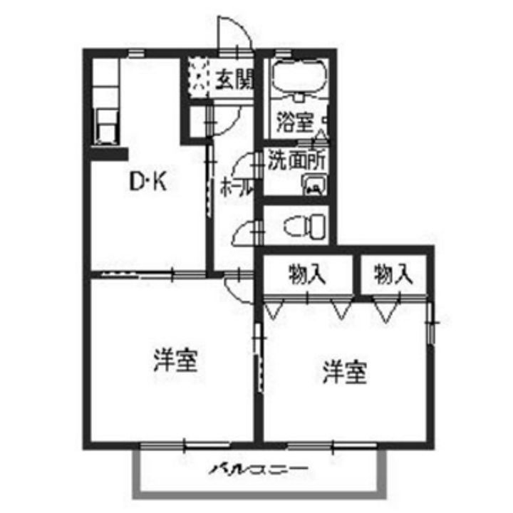 シャーメゾン六分一の間取り