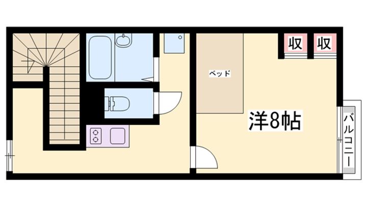 レオパレスアリビオ212の間取り