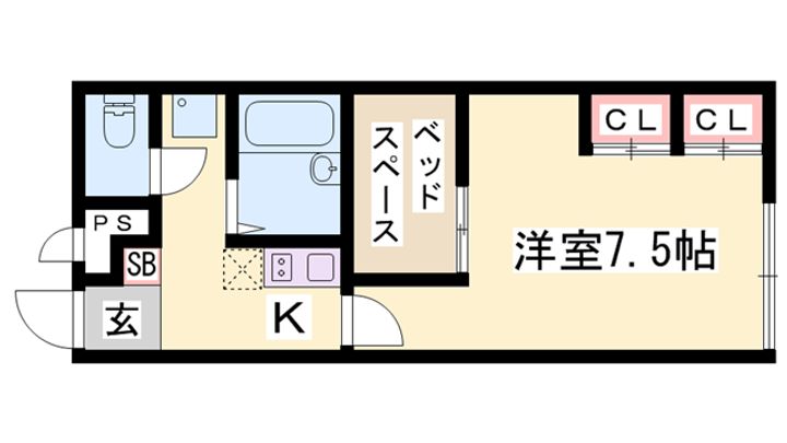 レオパレスESAPACIO110の間取り