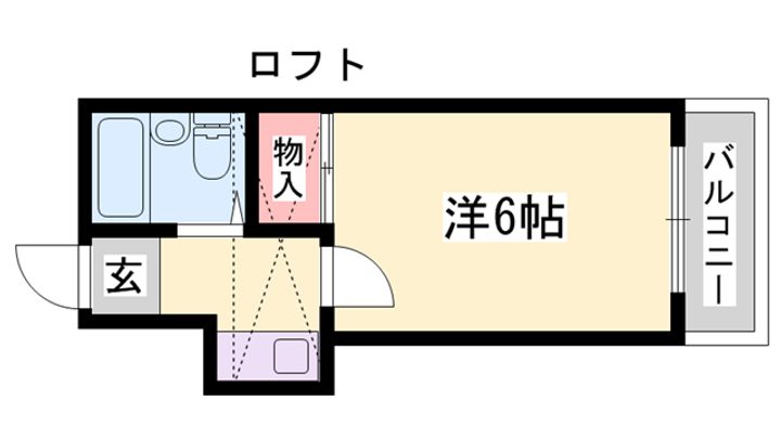 レオパレス加古川第7102の間取り