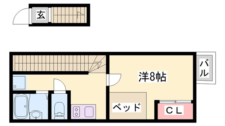 レオパレスMATSUDA210の間取り