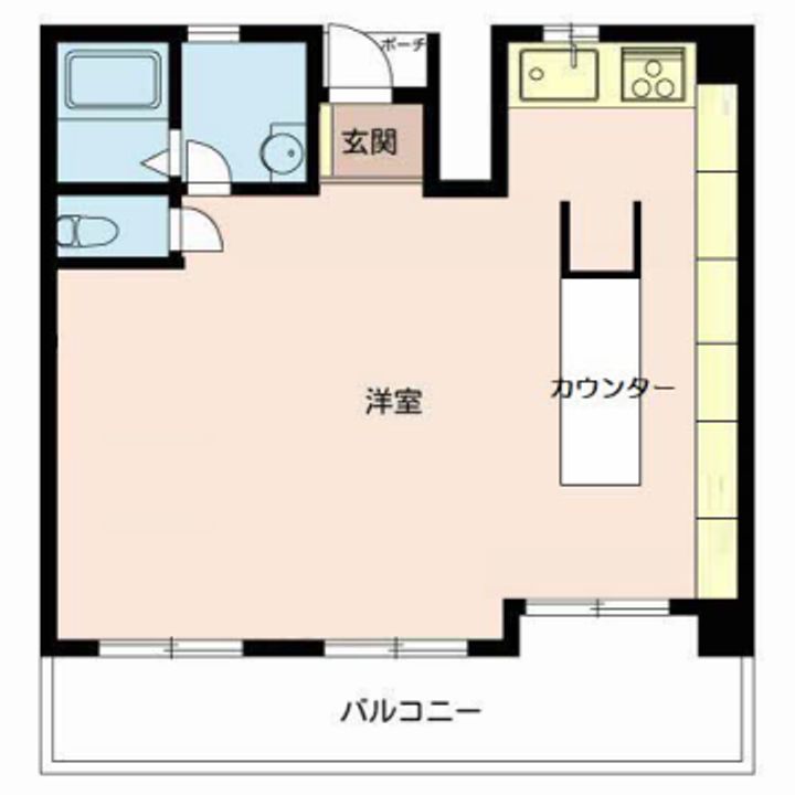 フレンドM東山306の間取り