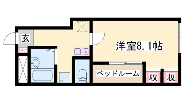レオパレスLeMonde204の間取り