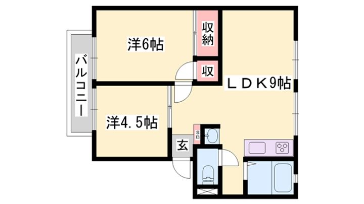 サンシティ竹ノ前の間取り