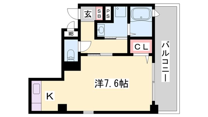 アモーレ二階町の間取り