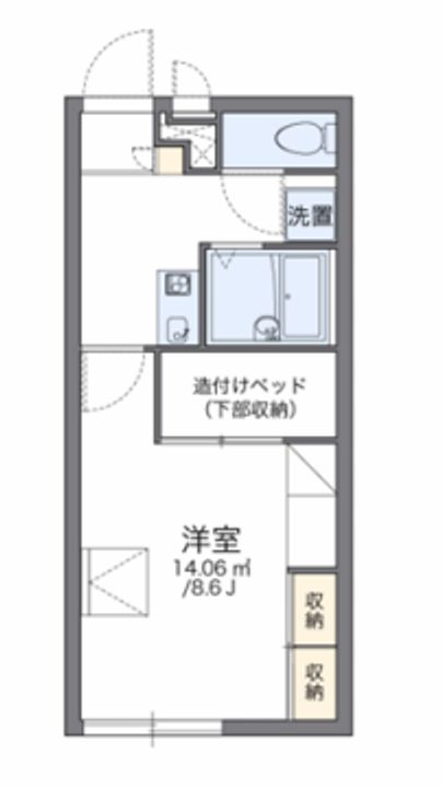レオパレスSilverCoin102の間取り