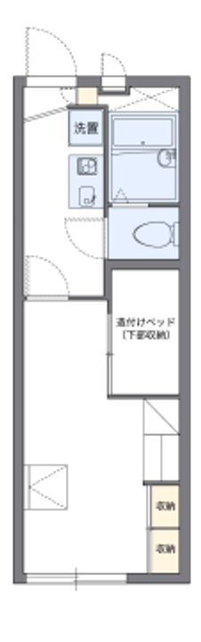 レオパレス夢未来202の間取り