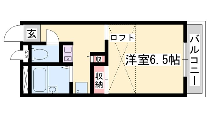 レオパレス華 Ⅱ302の間取り