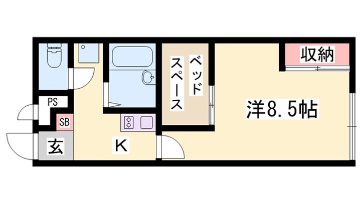 レオパレスWEST 18の間取り