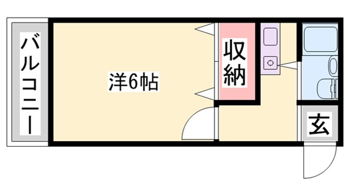 シエスタ姫路501の間取り