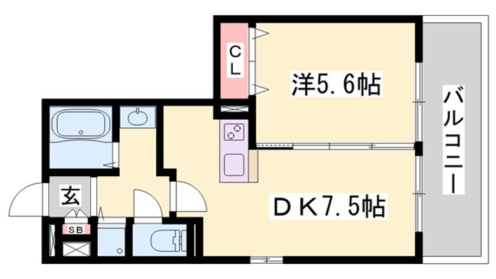 パークハイム参番館B207の間取り
