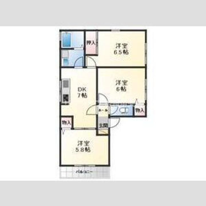 プレール網干ⅡB2の間取り