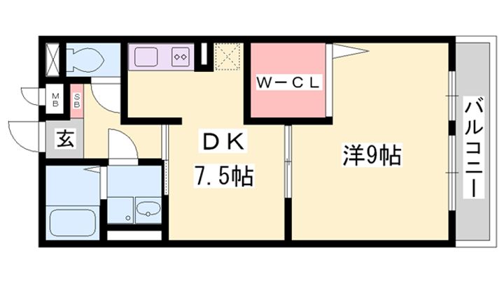 サンテ・レザンジュ B棟B202の間取り