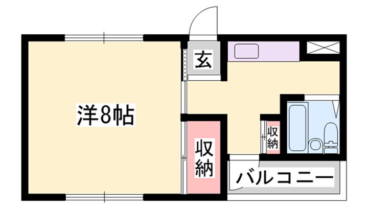 京口アパート201の間取り