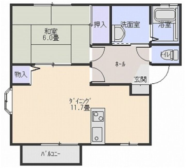 サンパティークKimuraB棟の間取り