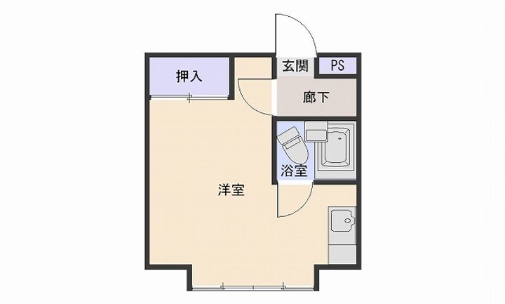 プレステージ壱番館203の間取り