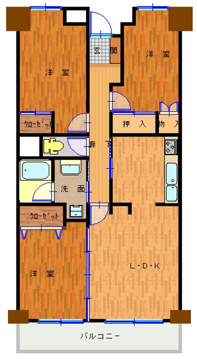 紫塚メゾンの間取り