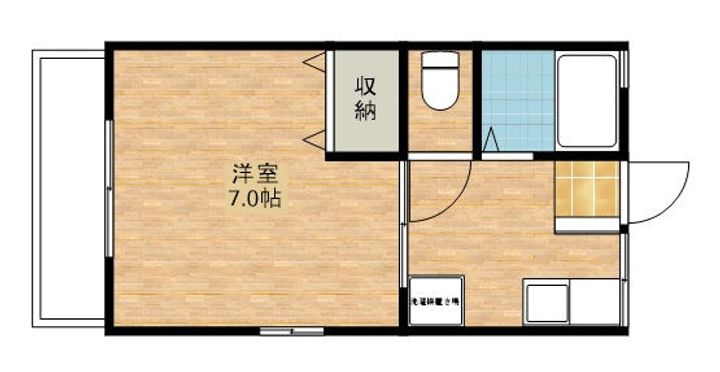 シティハイムソレイユ201の間取り