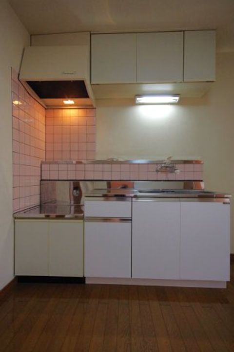 コーポ平山C棟のキッチン