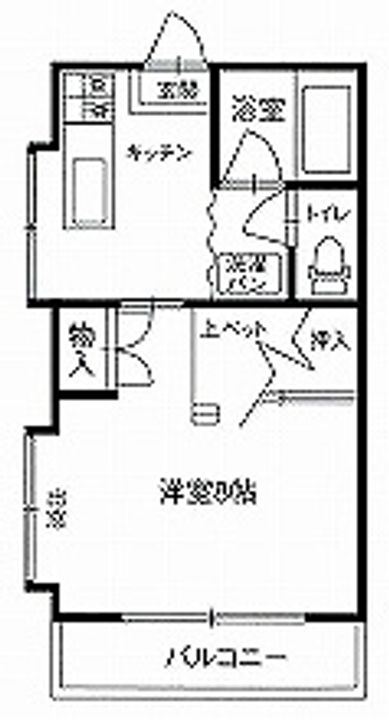 ハイツフォーリストB棟の間取り