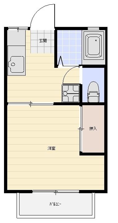 フローリッシュA棟の間取り