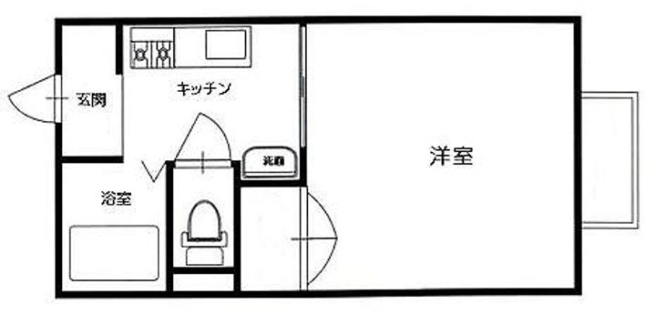 エムフラッツIの間取り