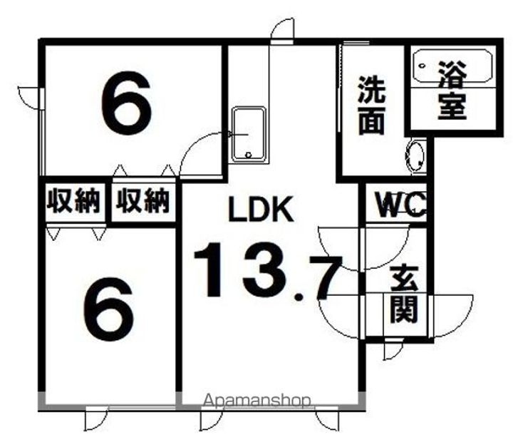 ハイム霧Ⅲの間取り
