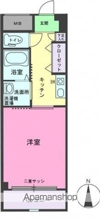 第2中村ビル301号室の間取り