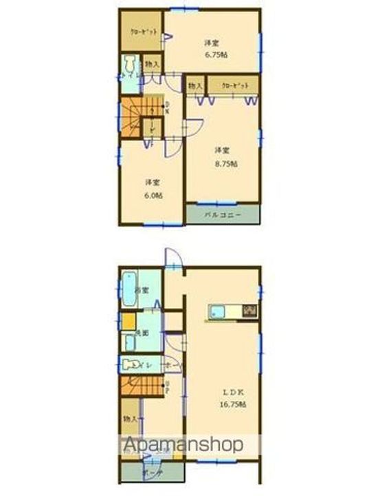 群馬県太田市鳥山中町(一戸建)の賃貸物件の間取り