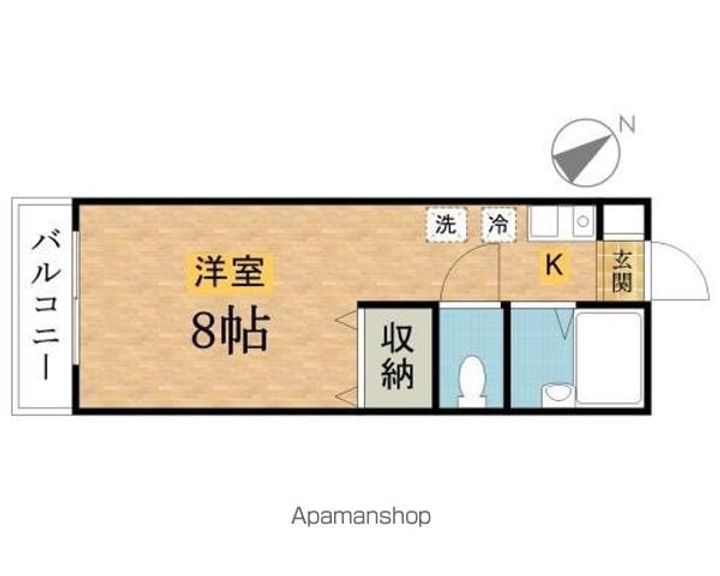 宮田長房マンション209の間取り
