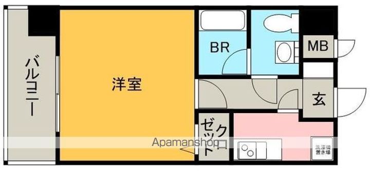 ピュアドームグレース博多の間取り