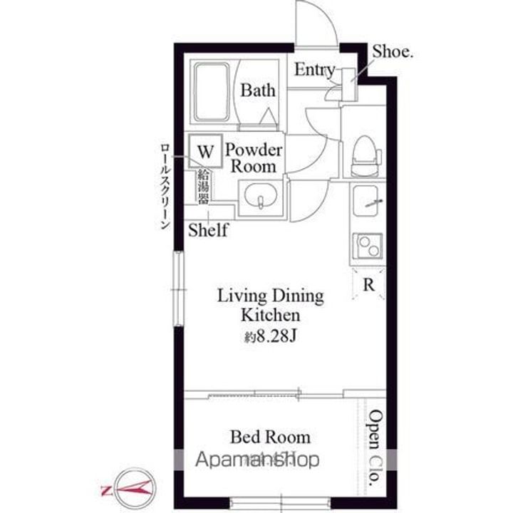 CASA PIAZZA 北千住の間取り