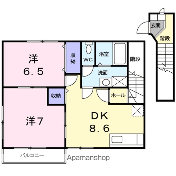 ブルックハイツⅢの間取り