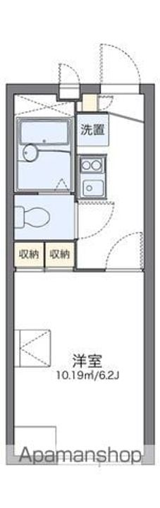 レオパレスローズガーデンの間取り