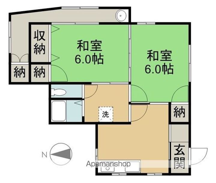 坂上アパート101の間取り