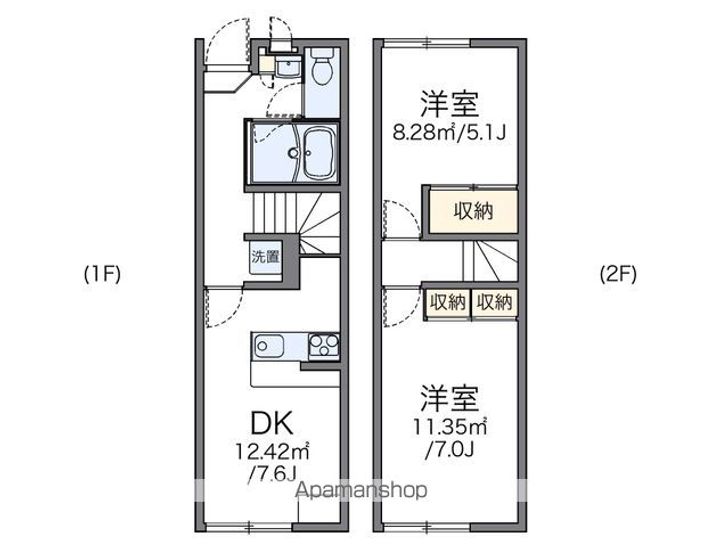 レオパレスエルミタージュの間取り