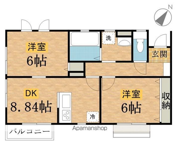 ブランA202の間取り
