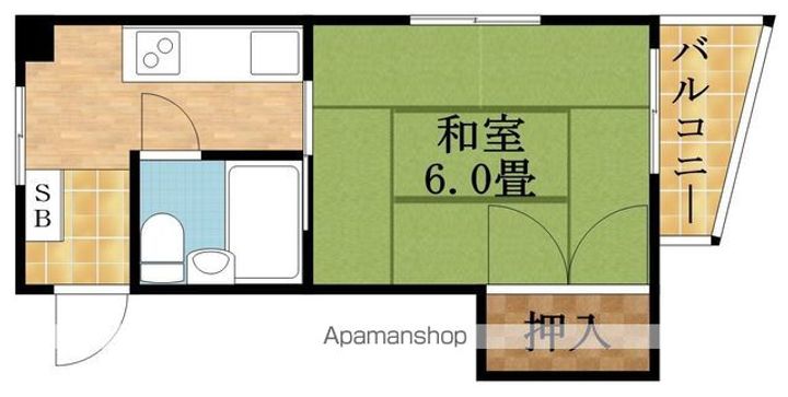 タチバナハイツ201.の間取り