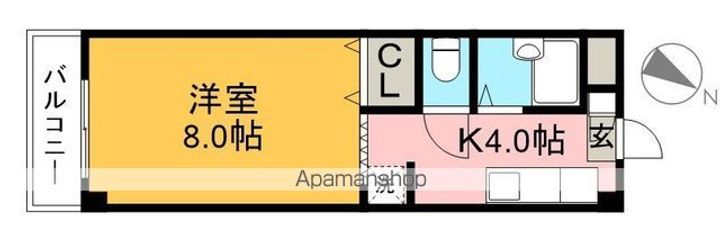 リバープール桟四Ⅱの間取り
