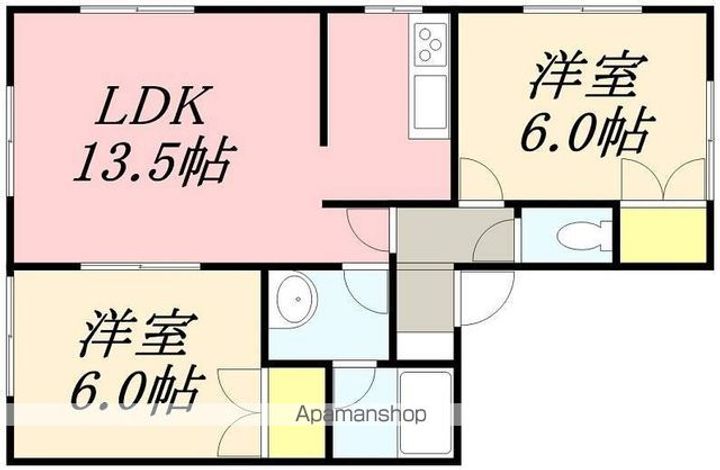 アクロスハイム201の間取り