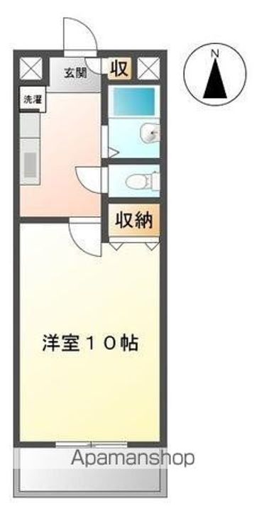 香川県高松市伏石町の賃貸マンションの間取り