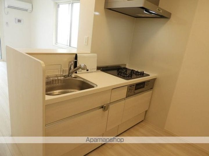 岡山県岡山市北区平野の賃貸アパートのキッチン