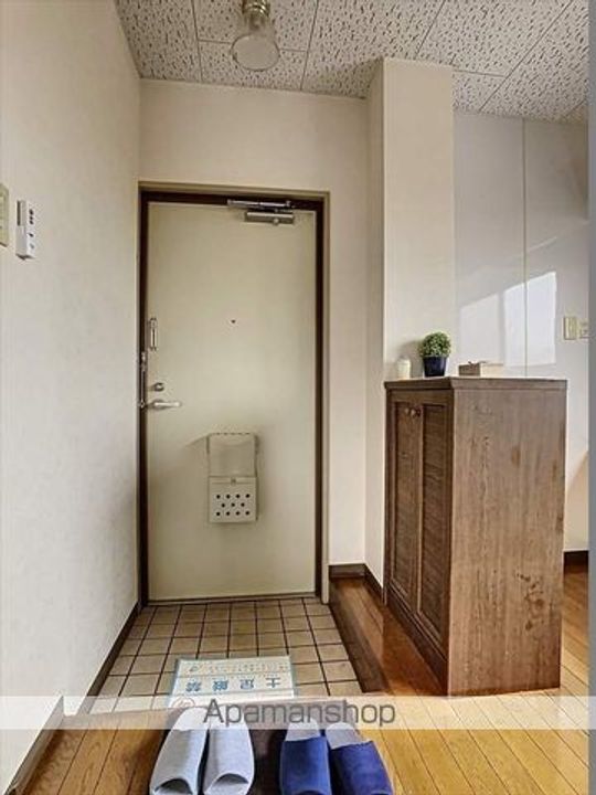 岡山県岡山市北区下中野の賃貸マンションの玄関