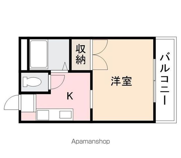 香川県高松市伏石町の賃貸アパートの間取り