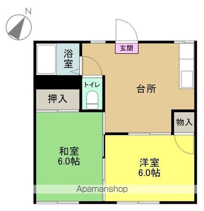 パークハイツⅠ102の間取り