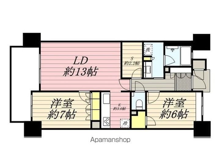 MJR六本松1425の間取り