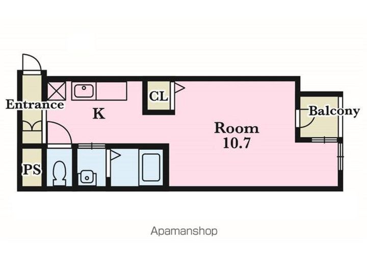 滋賀県草津市野路1丁目の賃貸マンション510の間取り