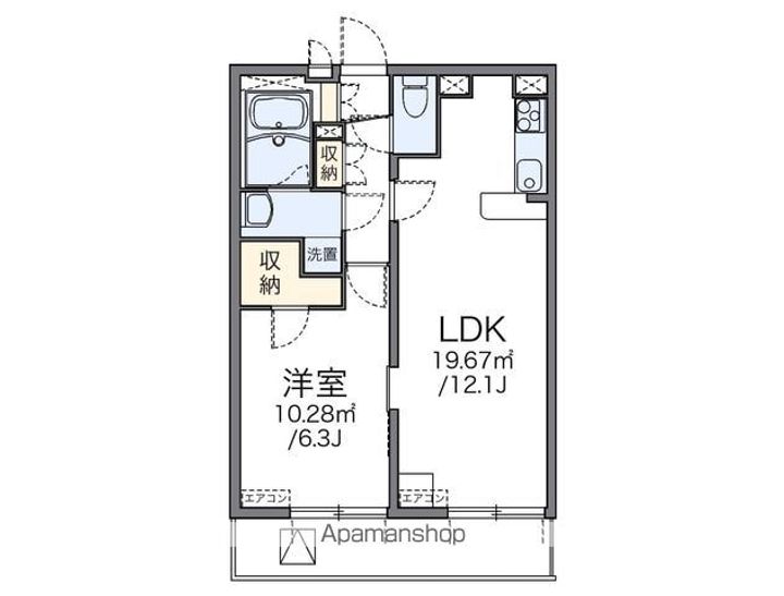 レオパレススナイプの間取り