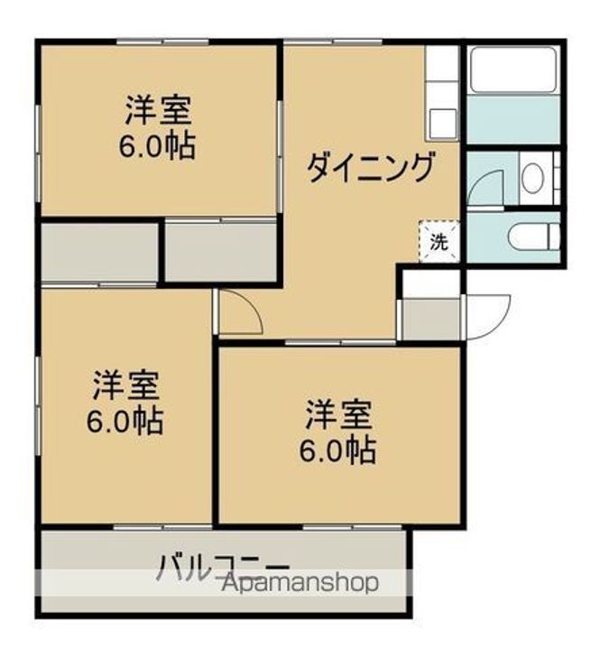 メゾニティ立石C棟102の間取り